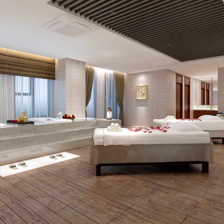 3d render of massage and spa room 3d render of massage and spa room